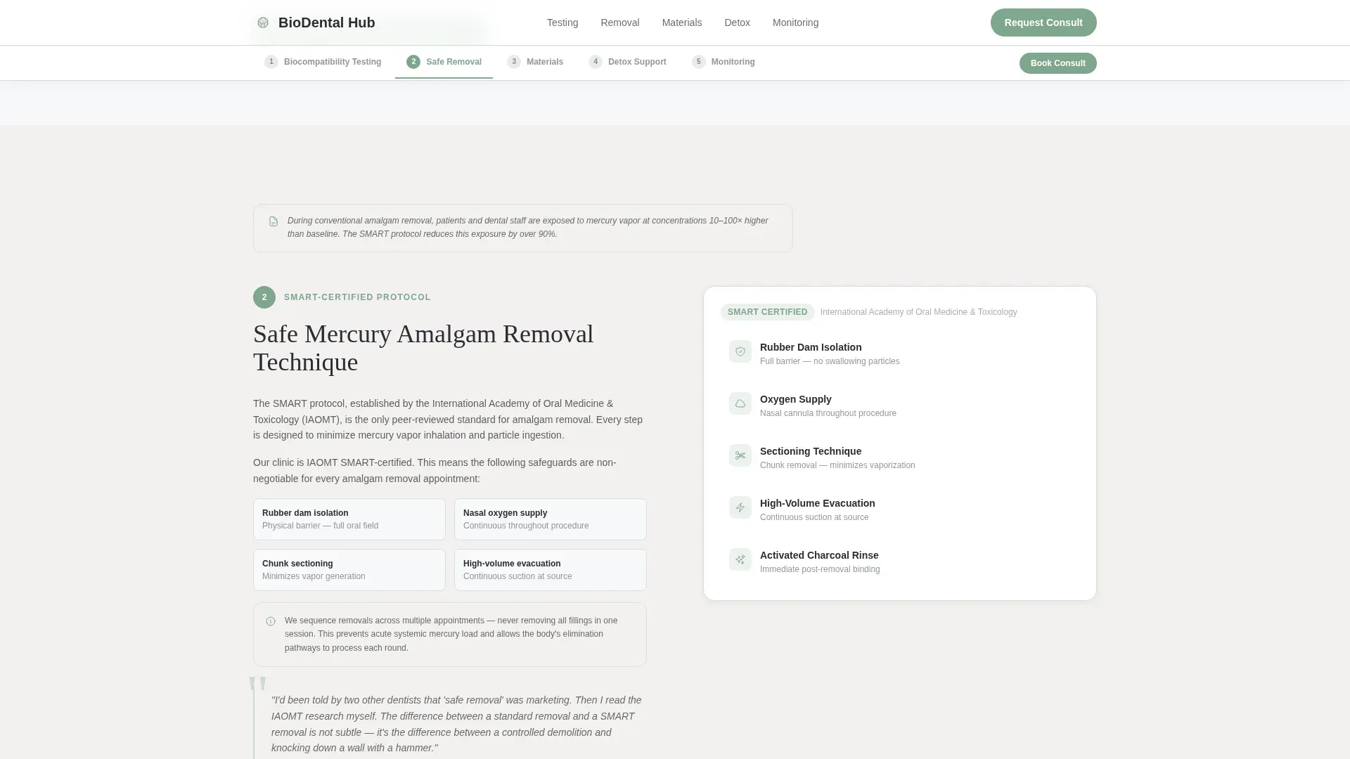 Holistic Dentist Booking Website Template