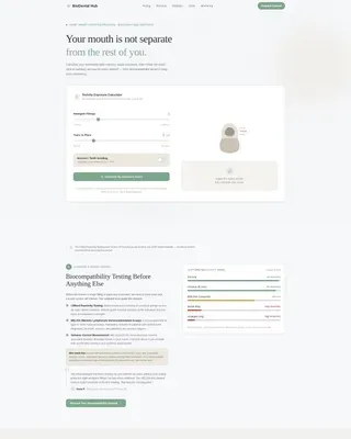 Holistic Dentist Booking Website Template