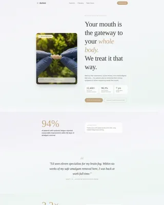 Holistic Dental Portal Landing Page Template