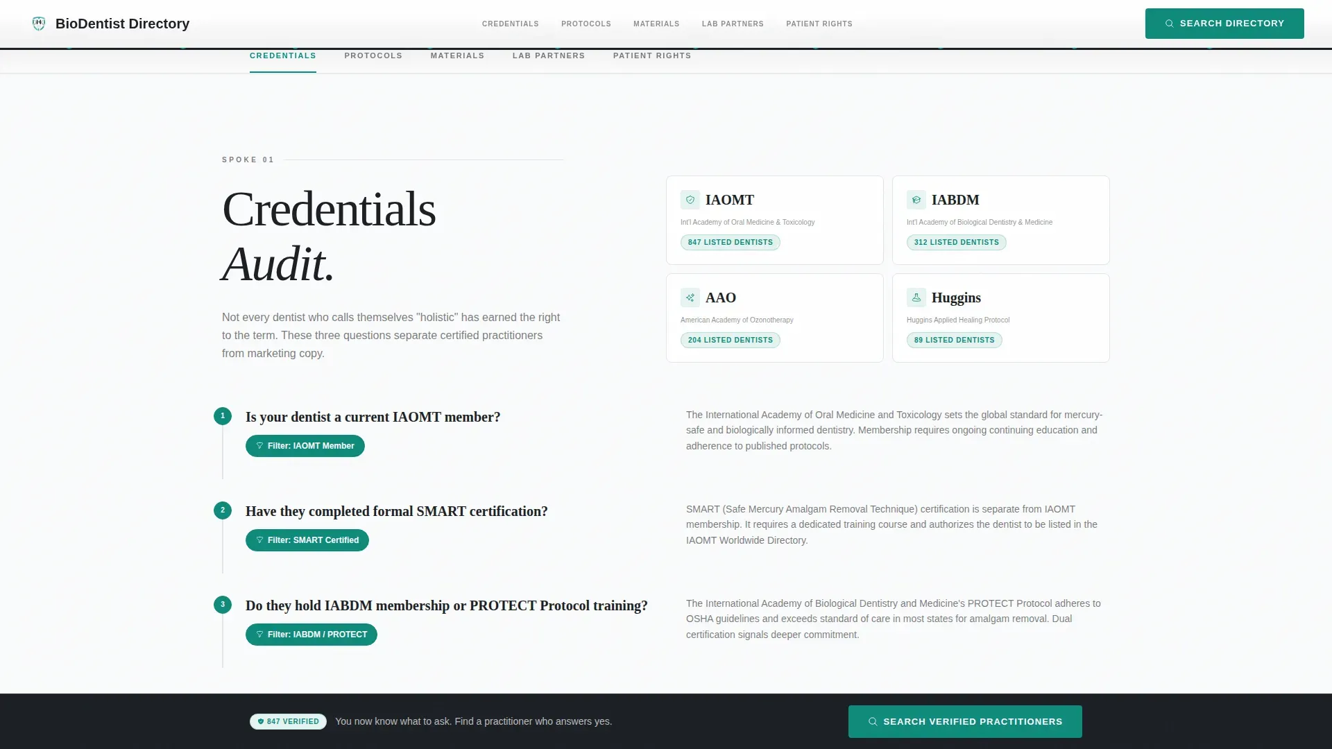 Dentist Directory Landing Page Template