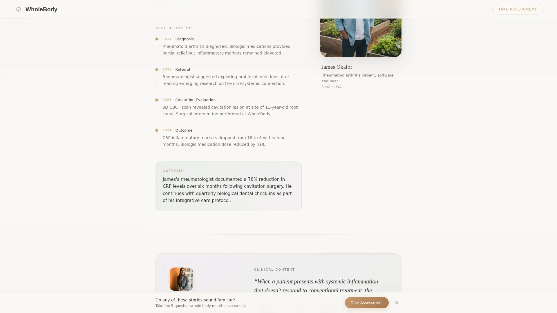 Holistic Dentist Reviews Website Template