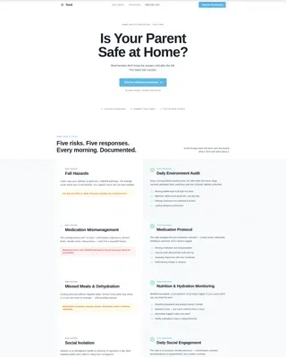 Home Health Aide Agency Landing Page Template