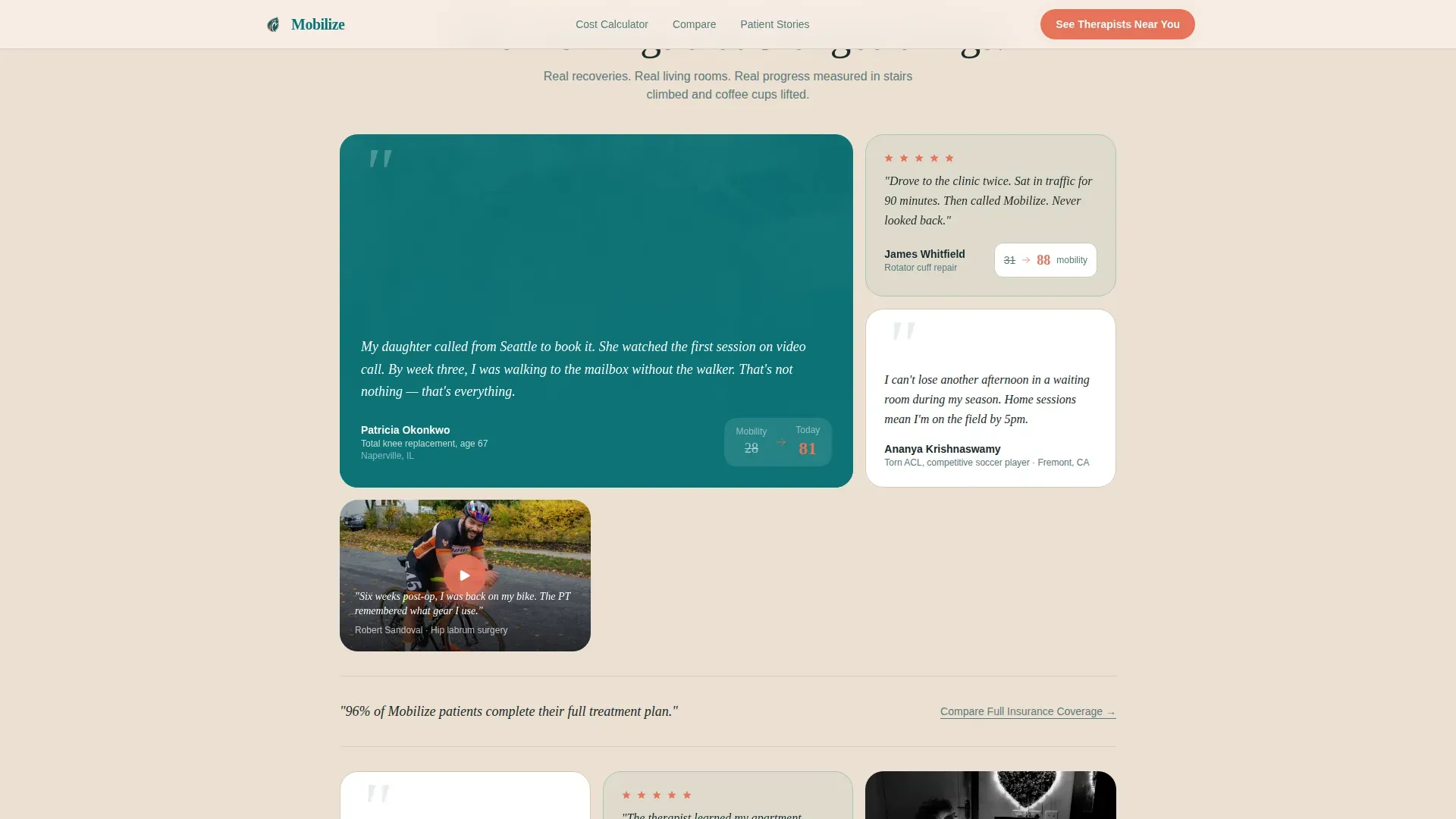 Home Therapy Landing Page Template