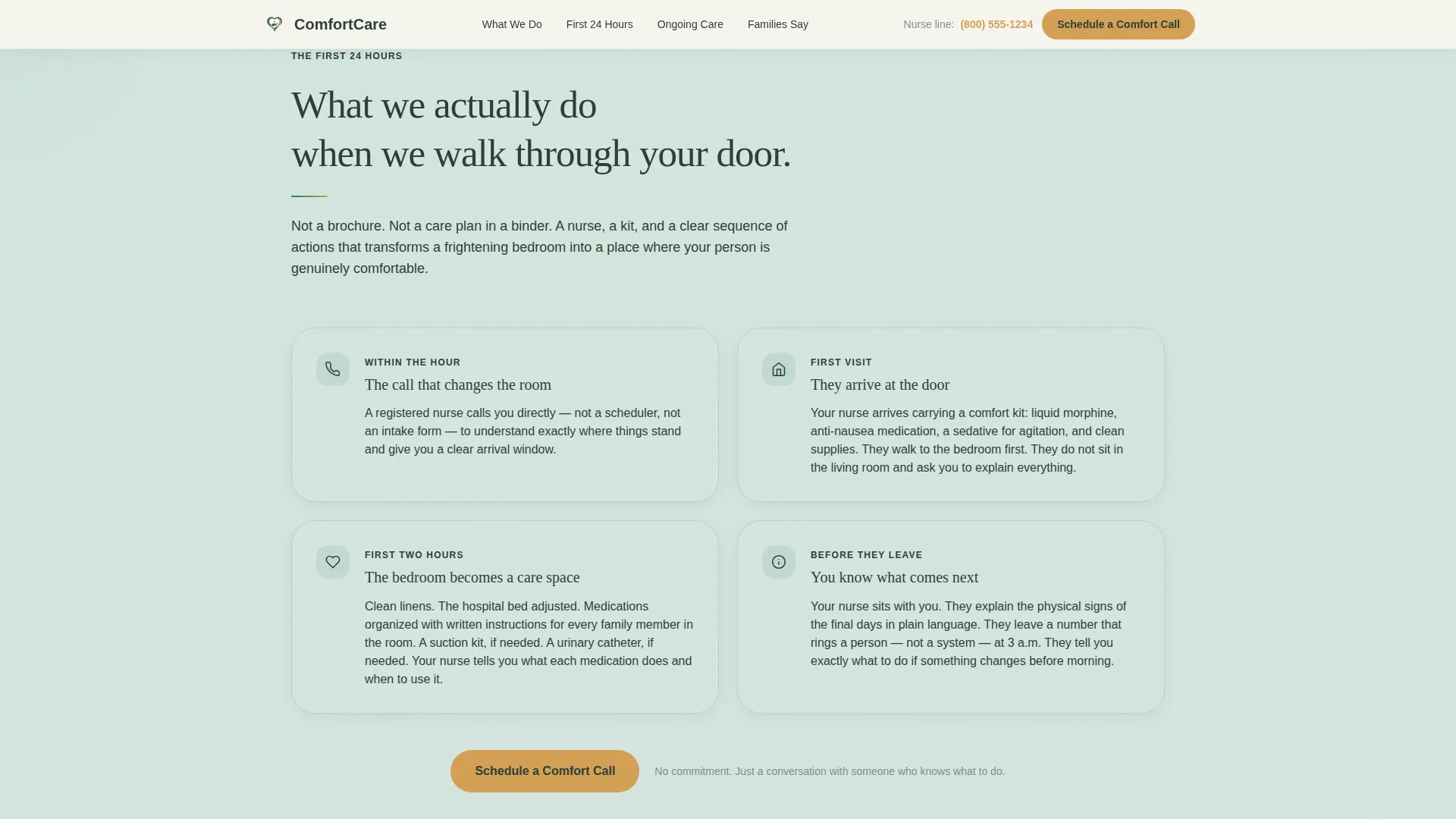 Home Health & Hospice Booking Website Template