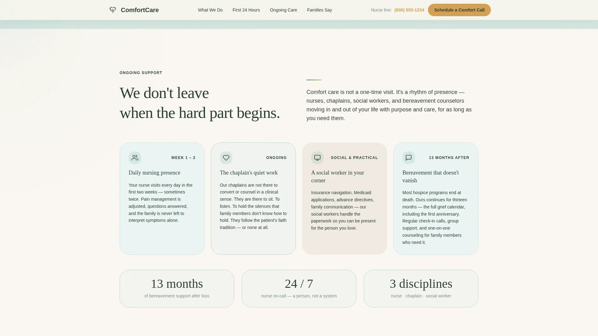 Home Health & Hospice Booking Website Template