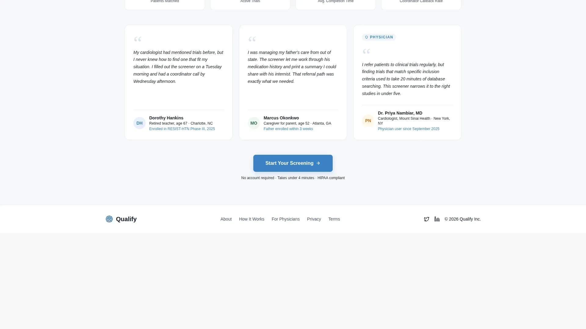 Hypertension Trials Landing Page Template