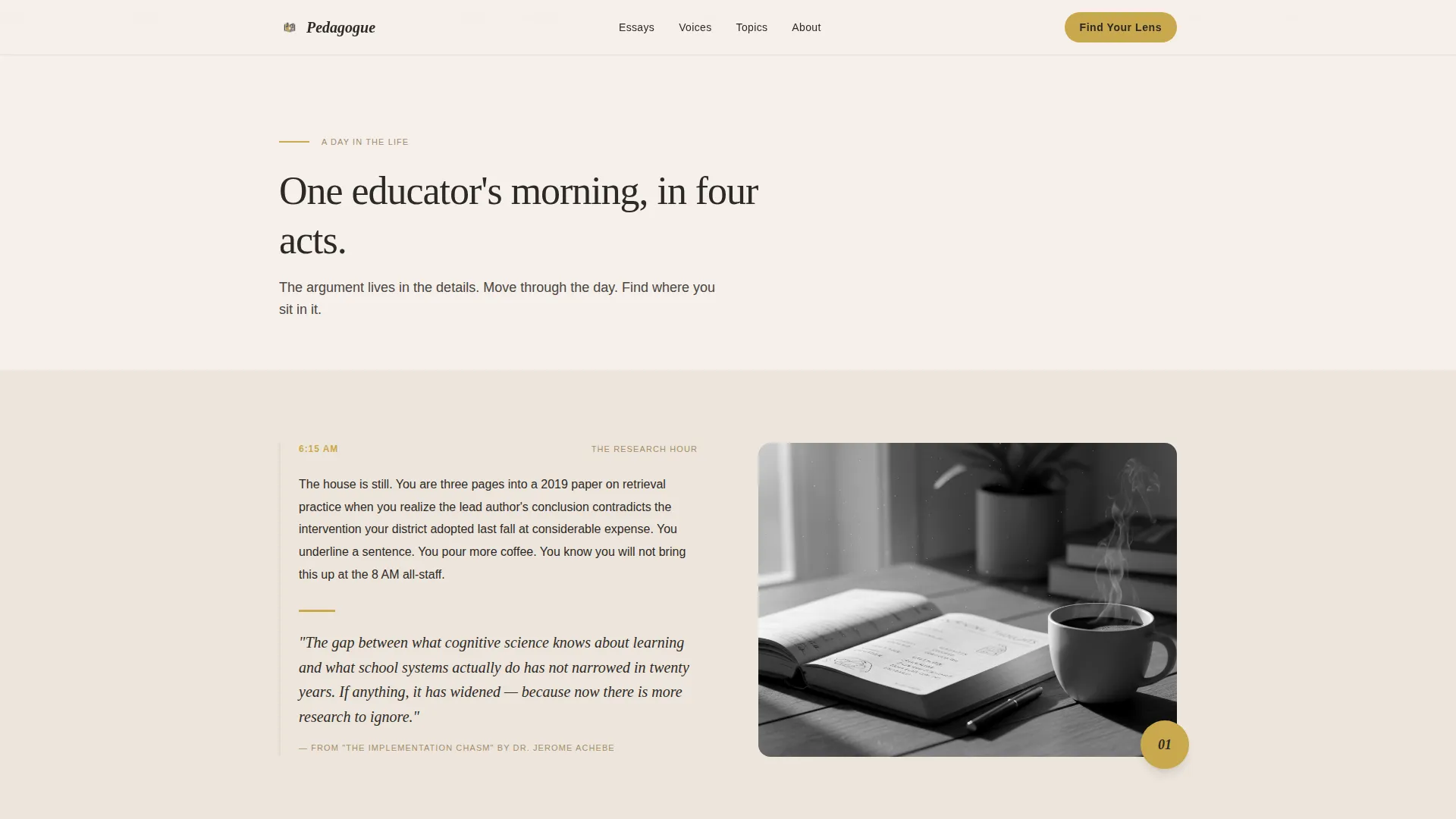 Education Thought Leadership Landing Page Template