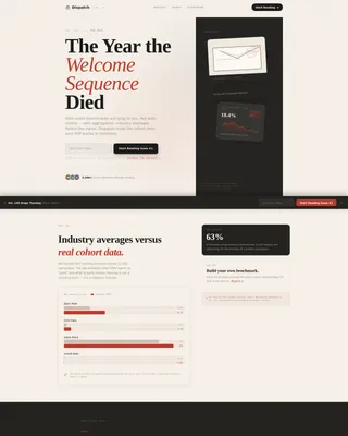 Email Marketing Newsletter Landing Page Template