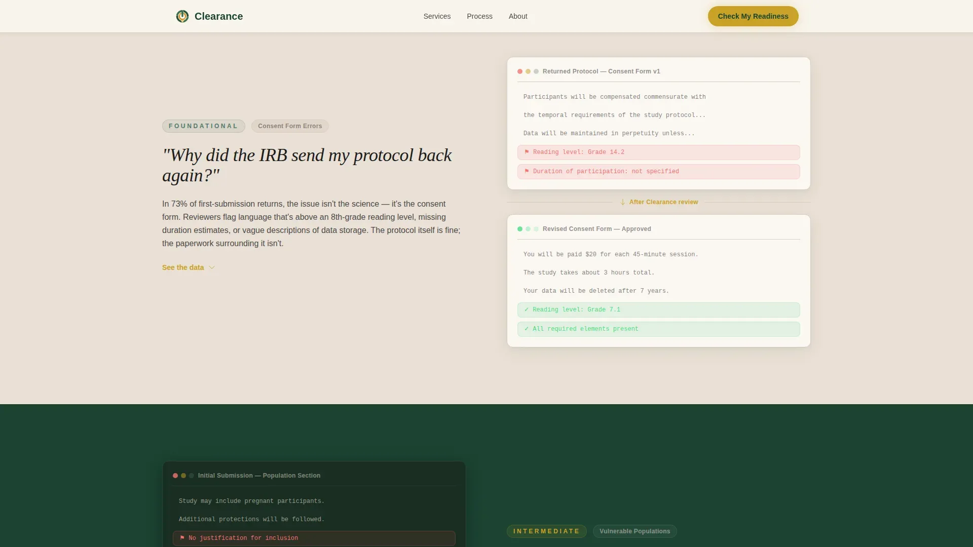 IRB Consultancy Landing Page Template