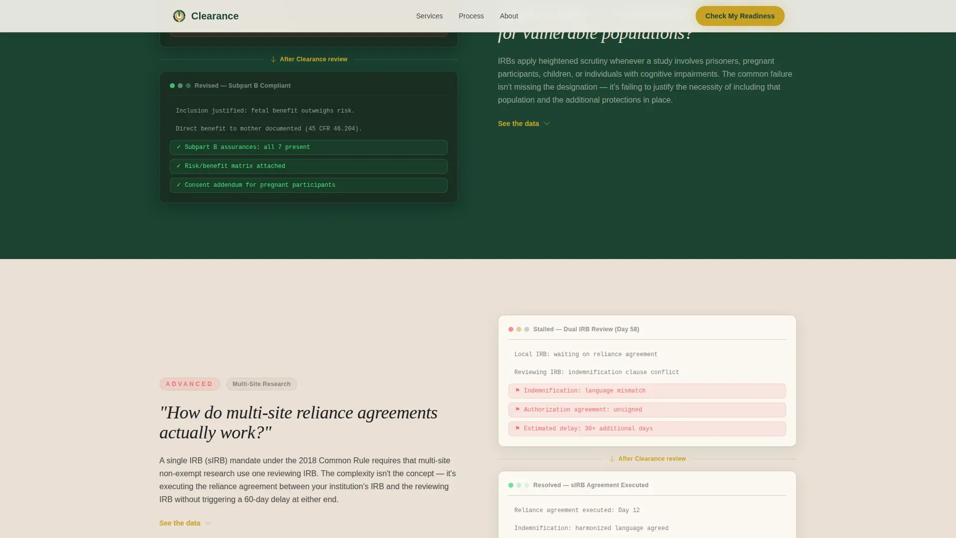 IRB Consultancy Landing Page Template