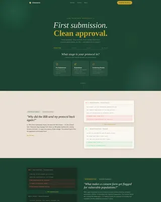 IRB Consultancy Landing Page Template