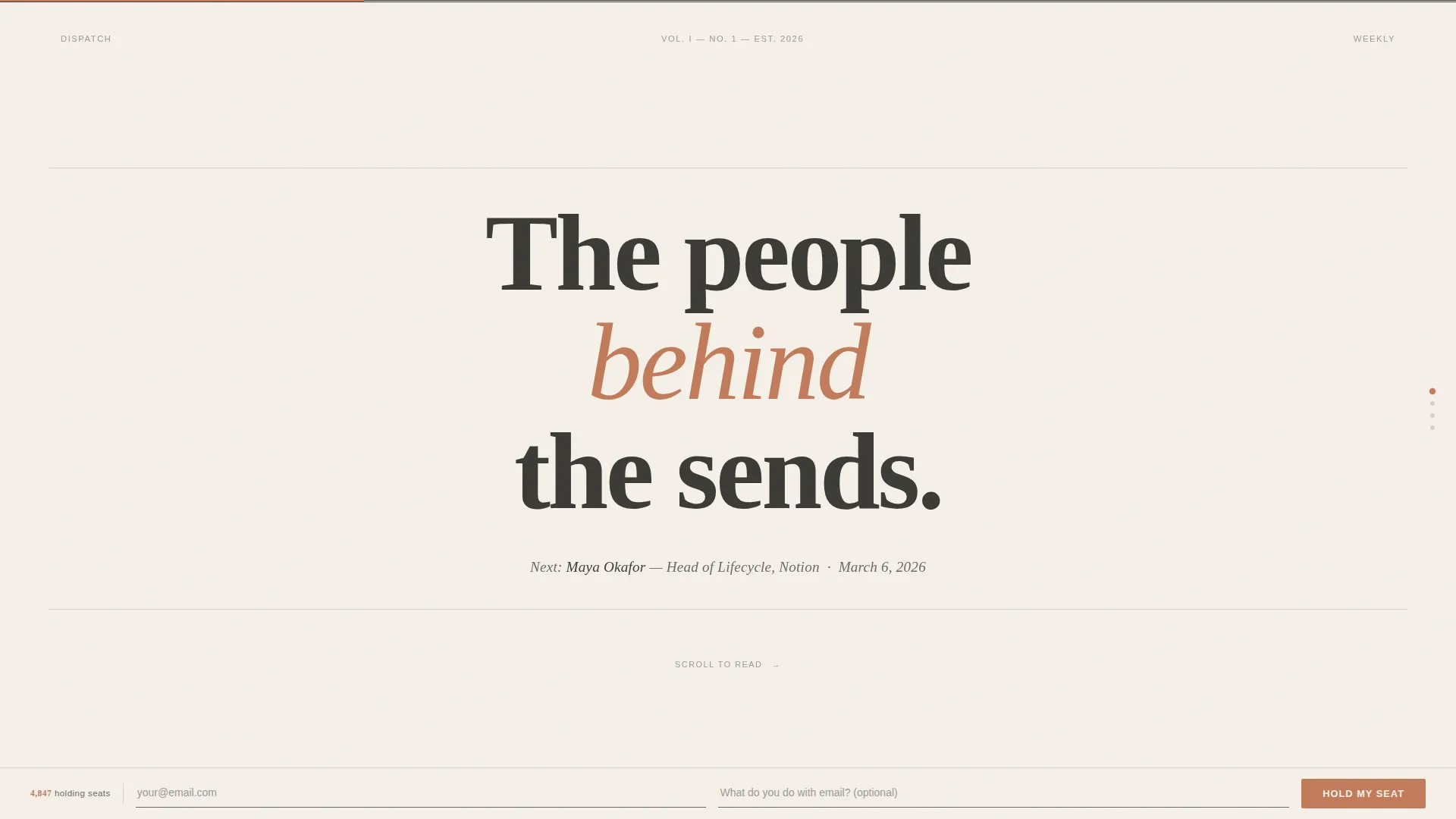 Email Marketing Newsletter Waitlist Landing Page