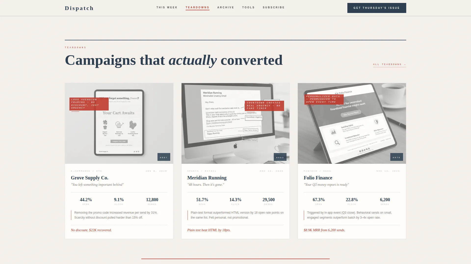 Email Marketing Newsletter Landing Page Template