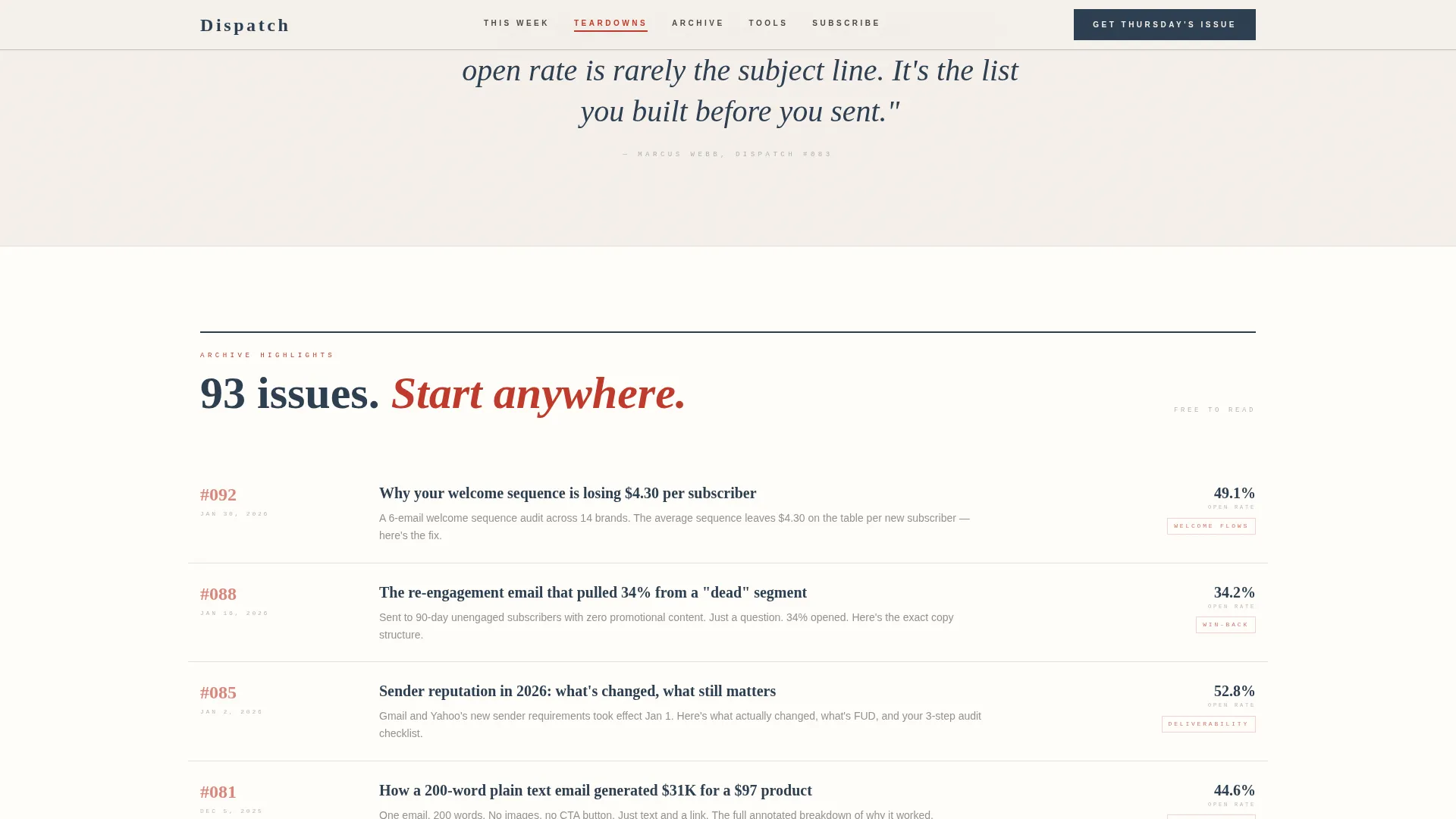 Email Marketing Newsletter Landing Page Template