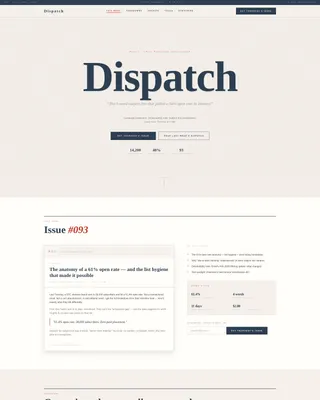 Email Marketing Newsletter Landing Page Template