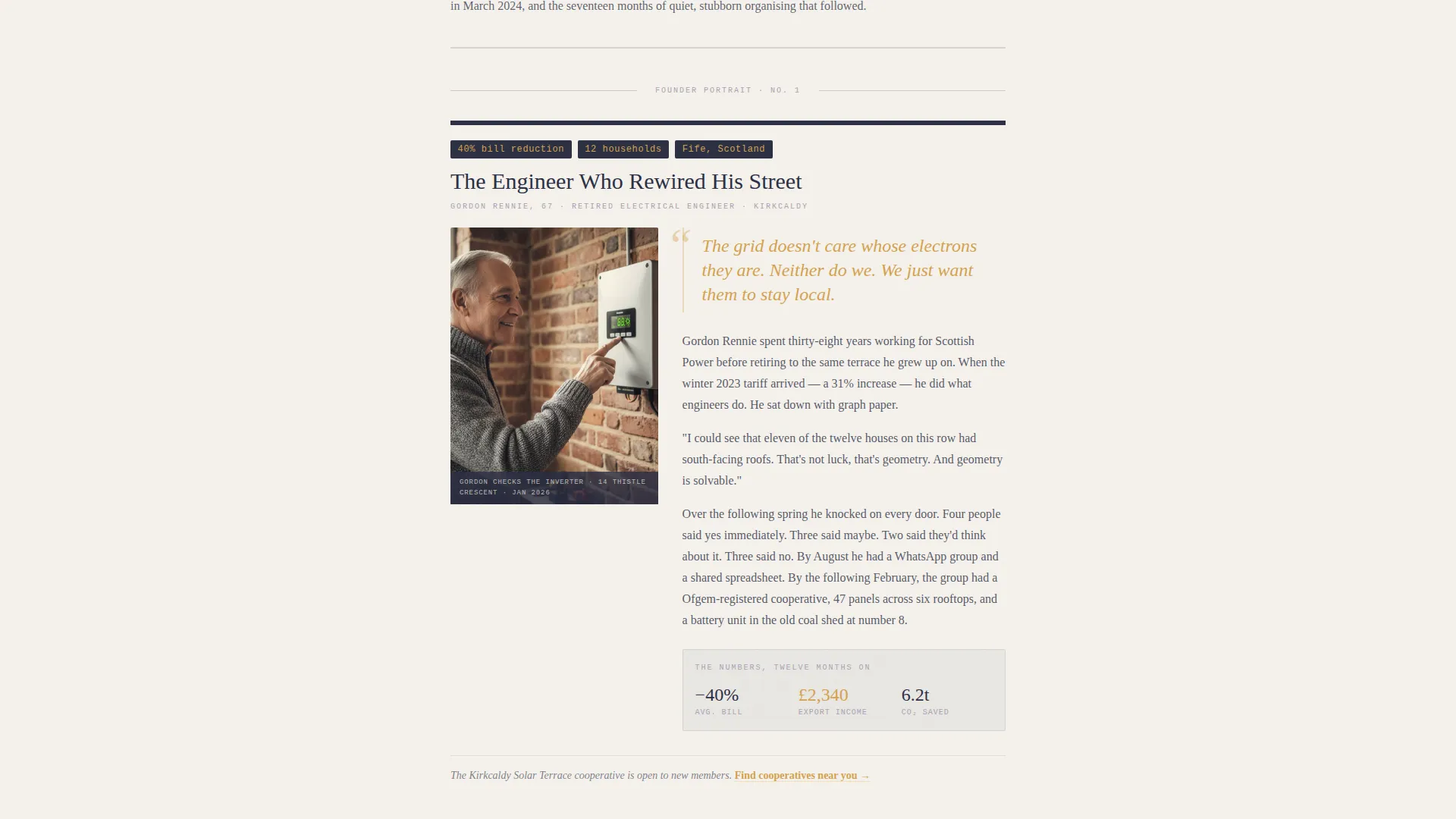 Community Energy Forum Landing Page Template