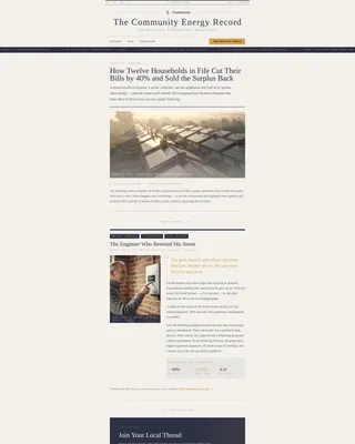 Community Energy Forum Landing Page Template