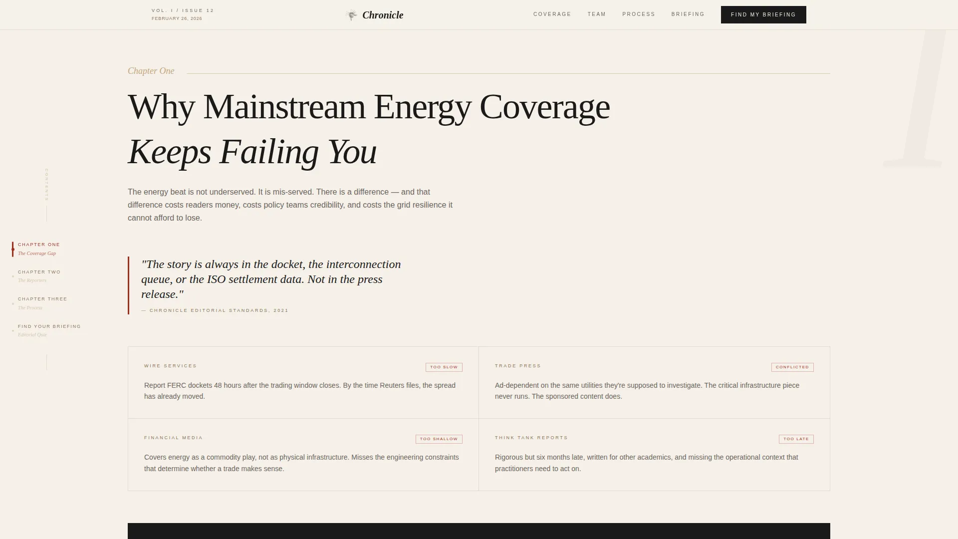 Energy News Blog Landing Page Template