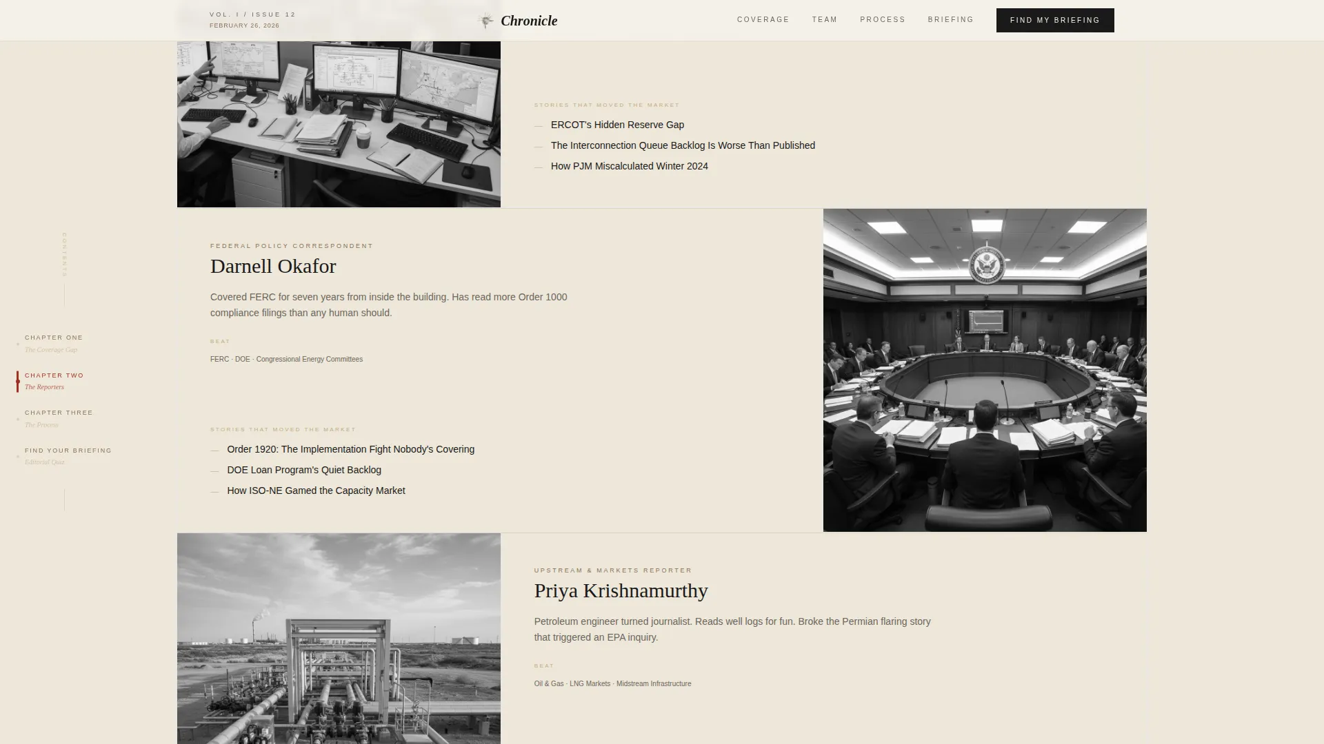 Energy News Blog Landing Page Template