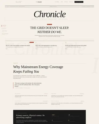 Energy News Blog Landing Page Template