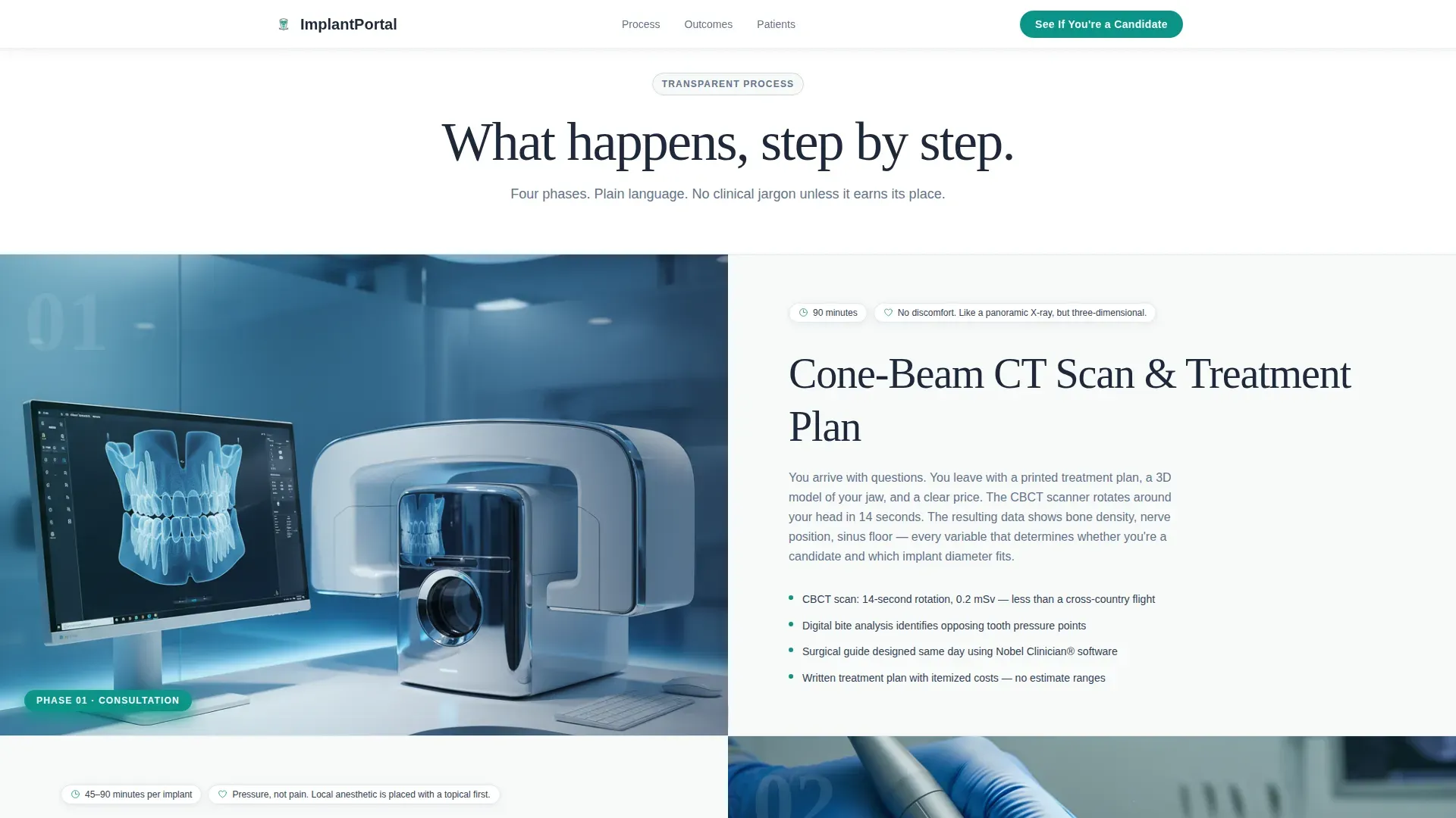 Advanced Implant Dentist Appointment Booking Website Template