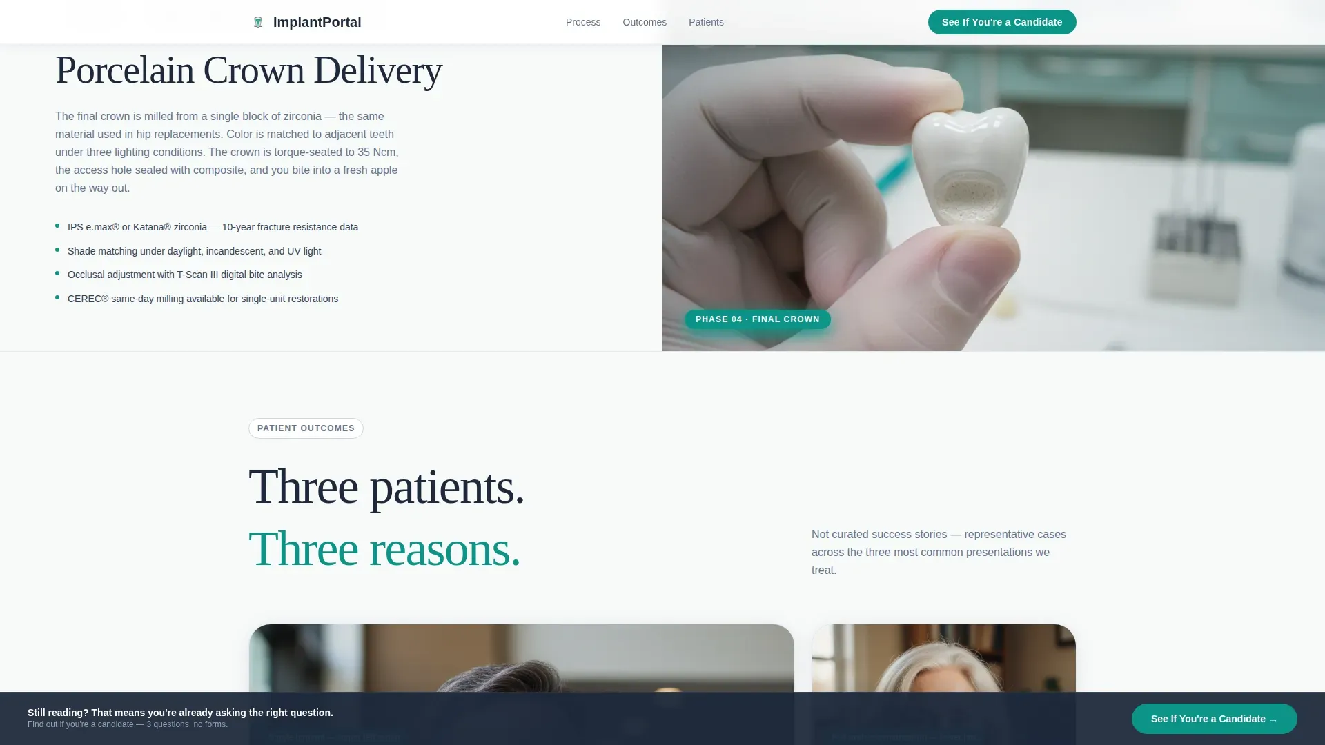 Advanced Implant Dentist Appointment Booking Website Template