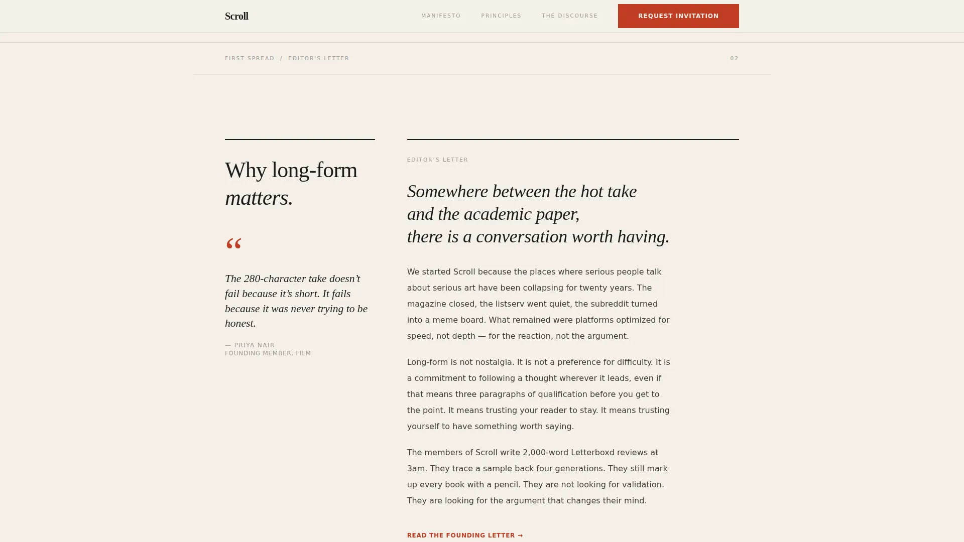 Editorial Entertainment Community Landing Page Template