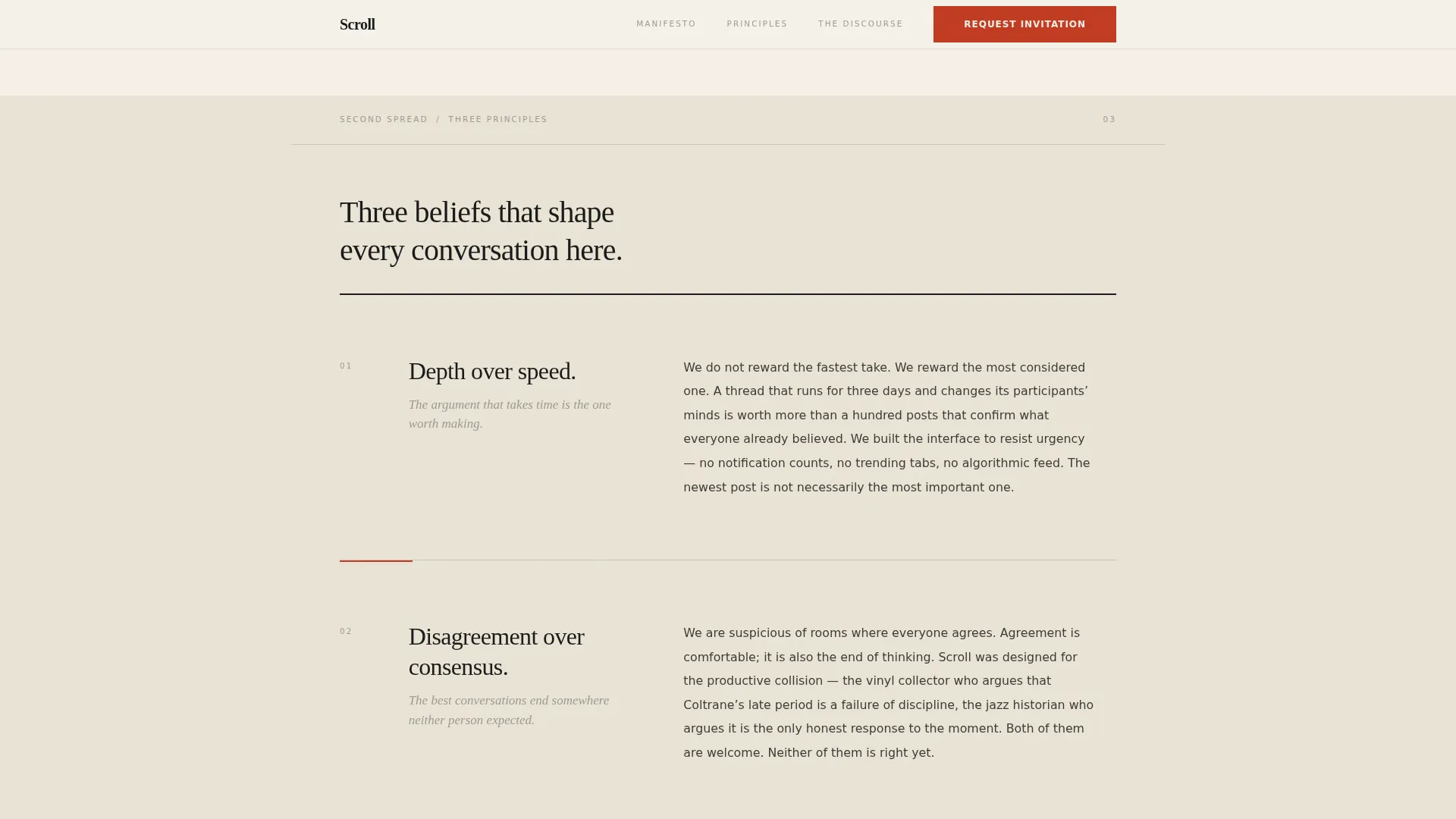 Editorial Entertainment Community Landing Page Template