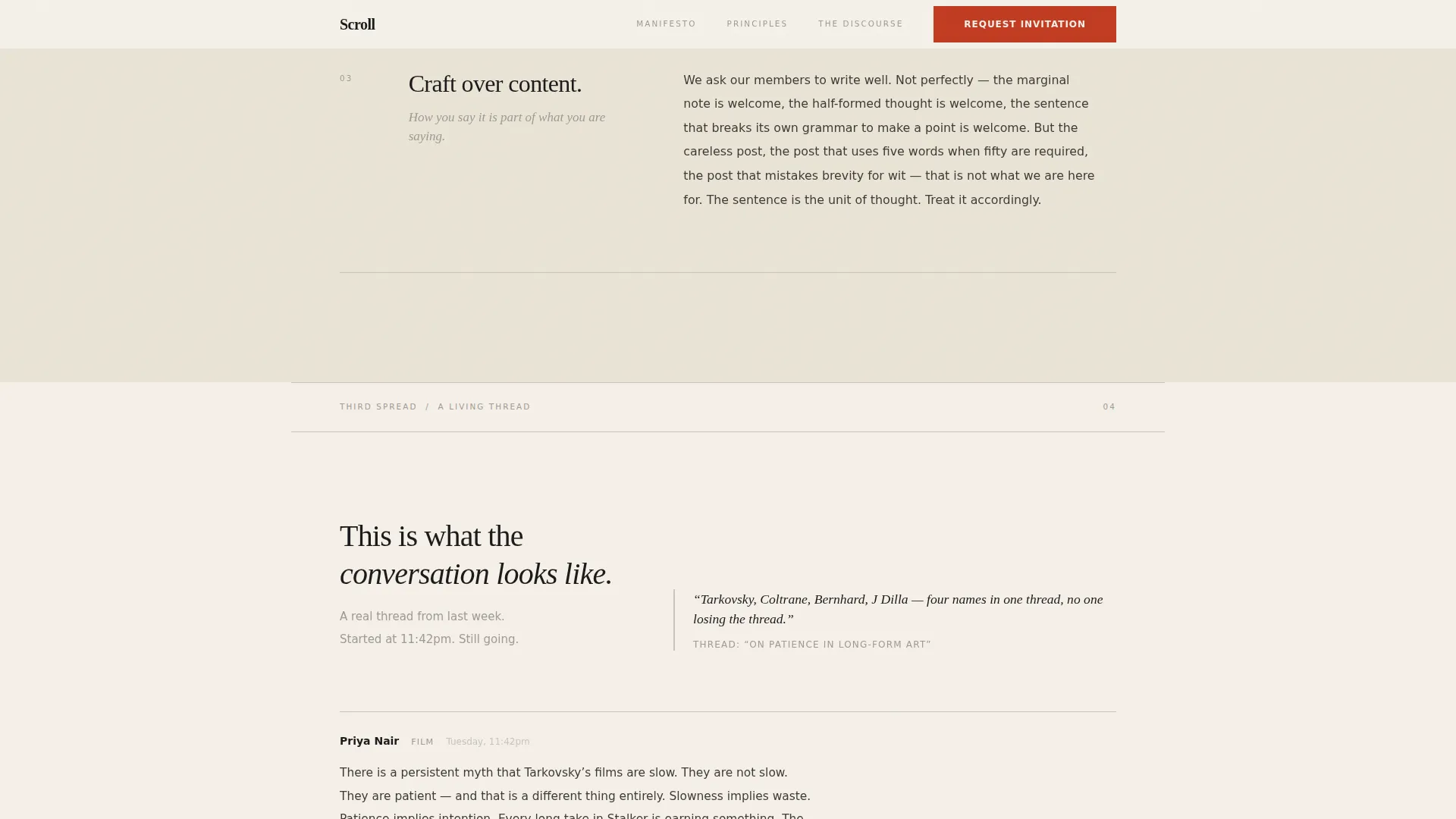 Editorial Entertainment Community Landing Page Template