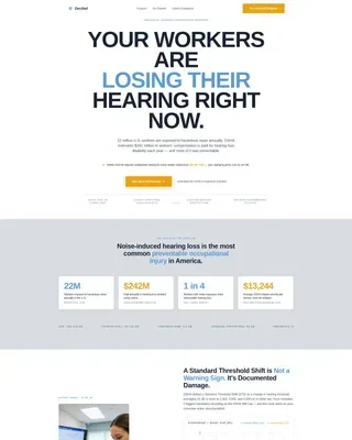 Industrial Hearing Conservation Clinic Landing Page