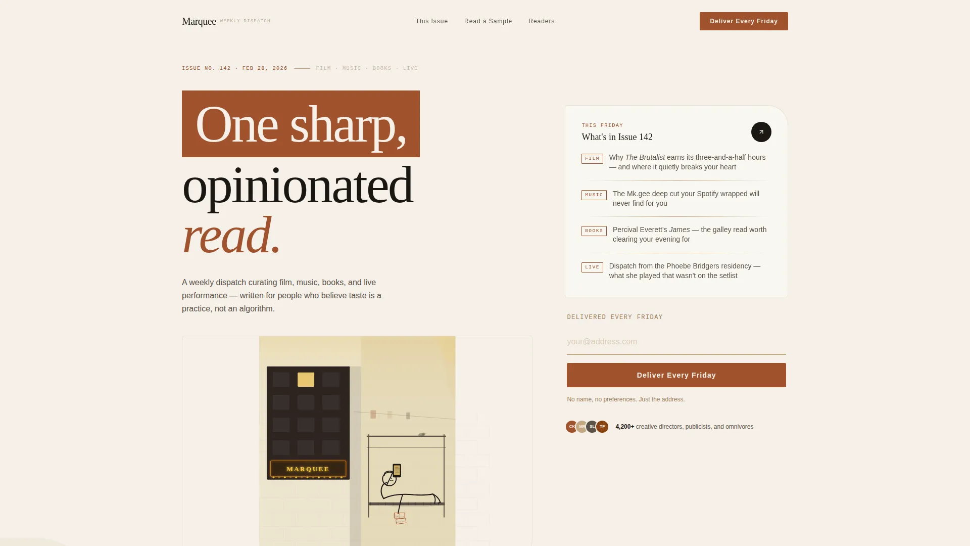 Luxe Entertainment Newsletter Landing Page Template