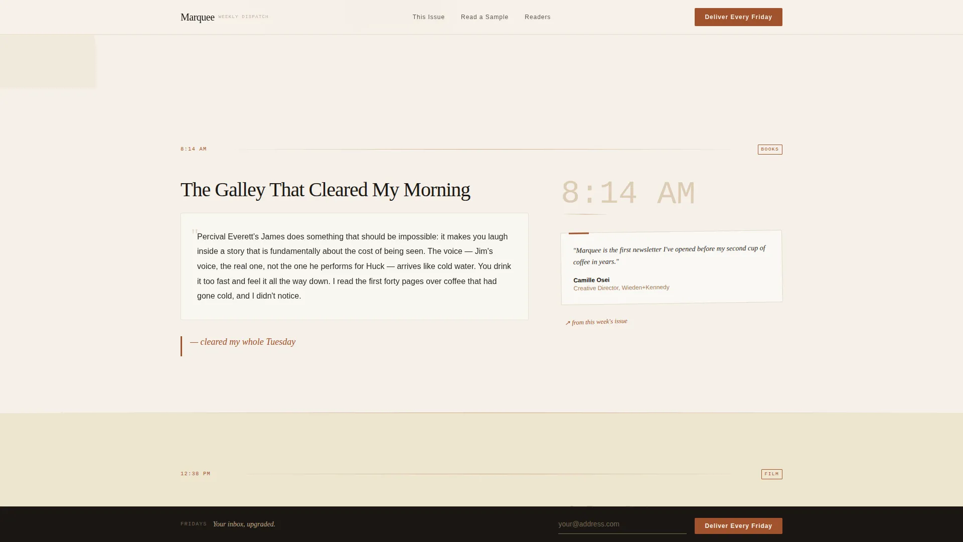 Luxe Entertainment Newsletter Landing Page Template