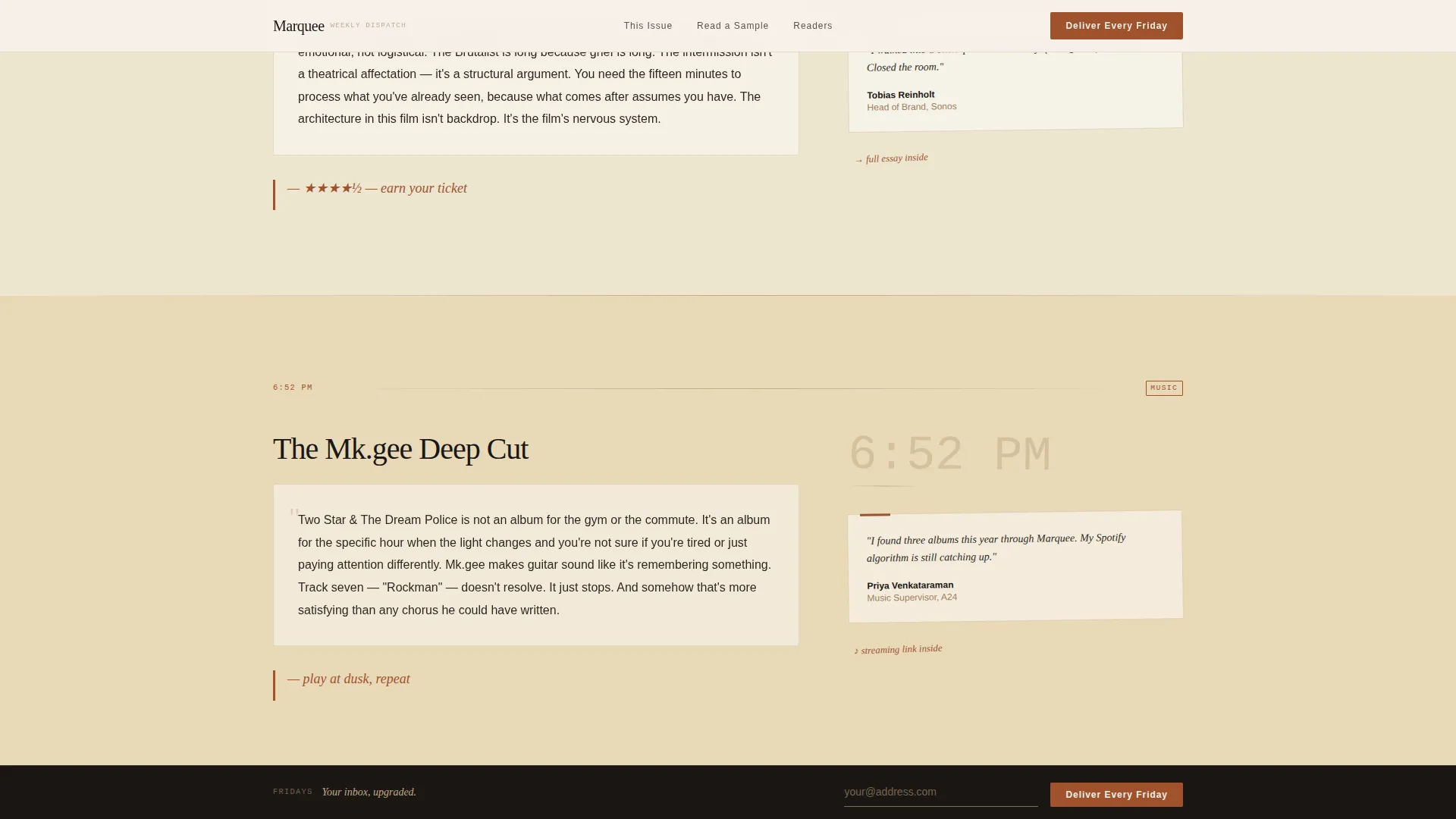 Luxe Entertainment Newsletter Landing Page Template
