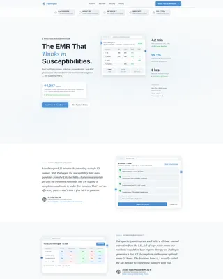 Infectious Disease EMR Landing Page Template
