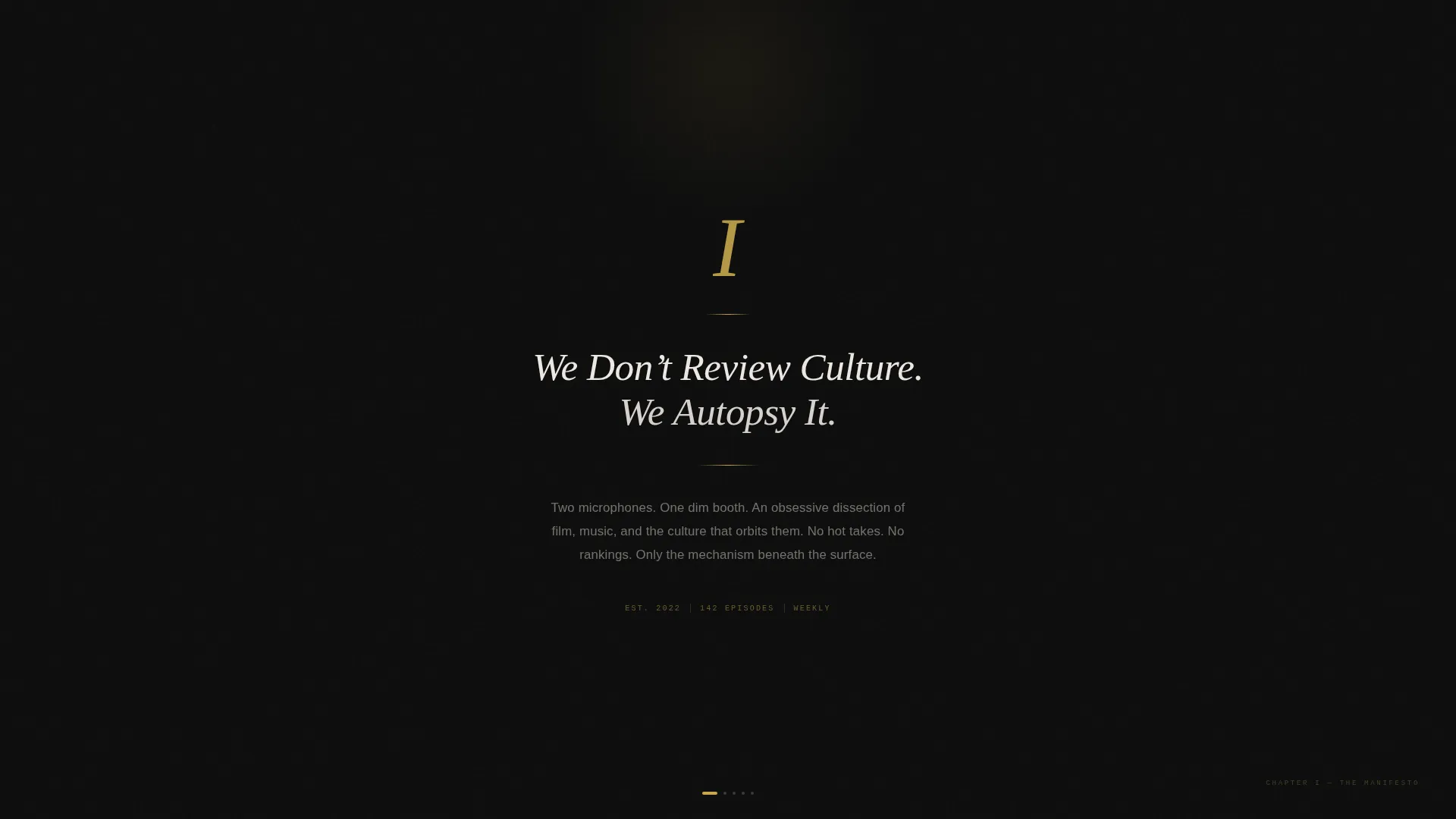 Cinematic Podcast Landing Page Template