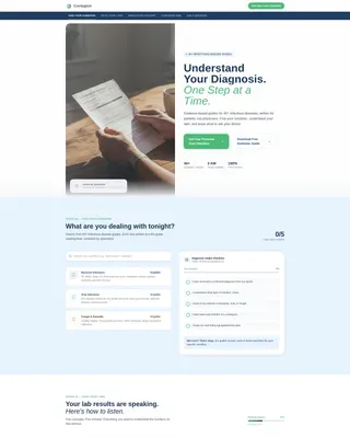 Infectious Disease Patient Education Landing Page