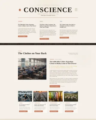 Investigative Ethics Blog Landing Page Template