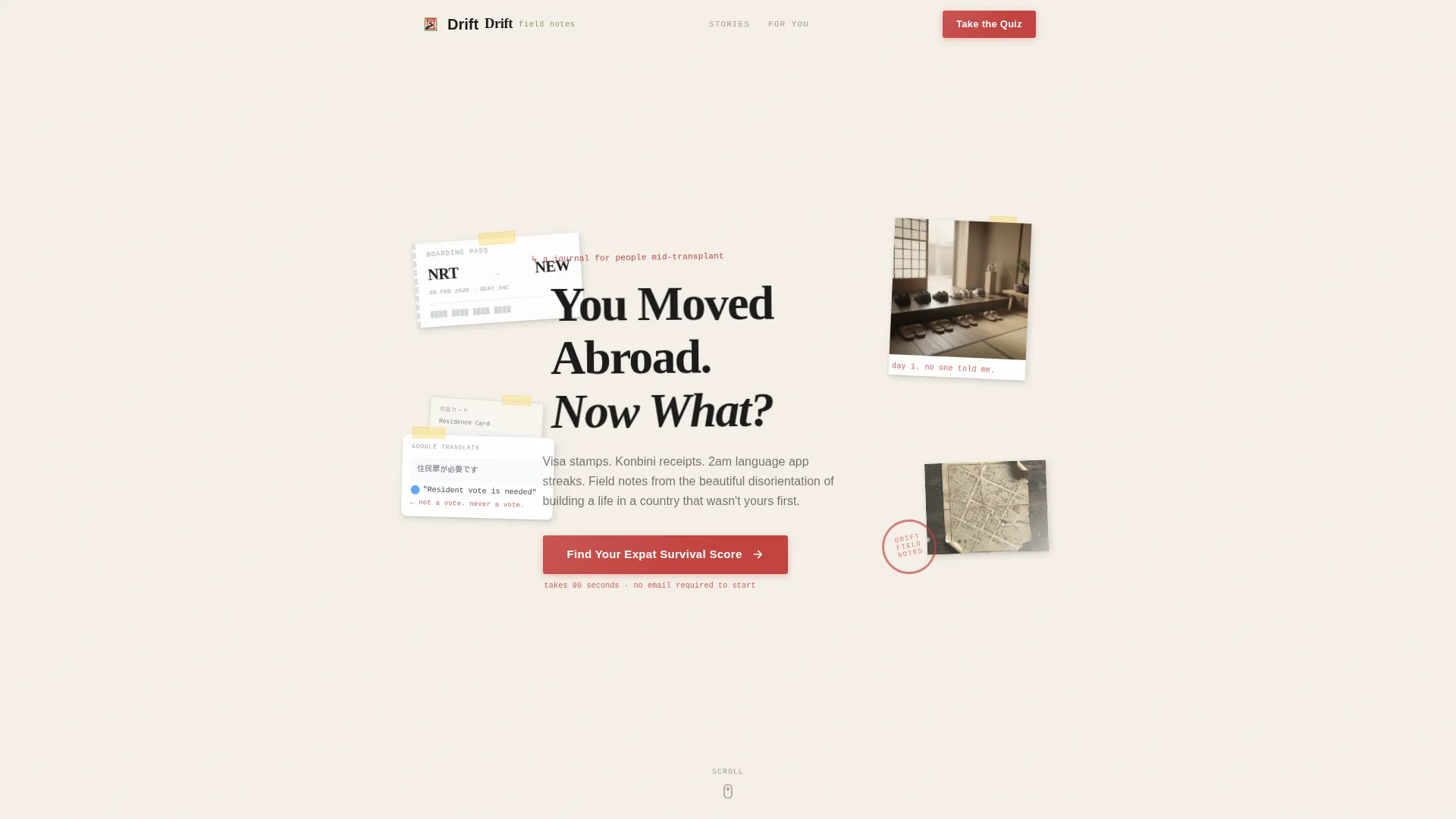 Expat Blog Landing Page Template | Atelier Studio