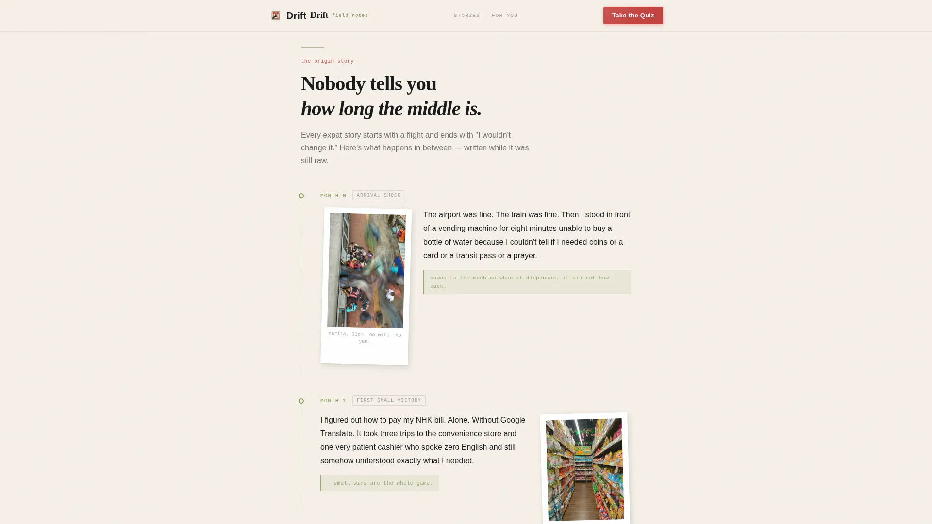 Expat Blog Landing Page Template | Atelier Studio