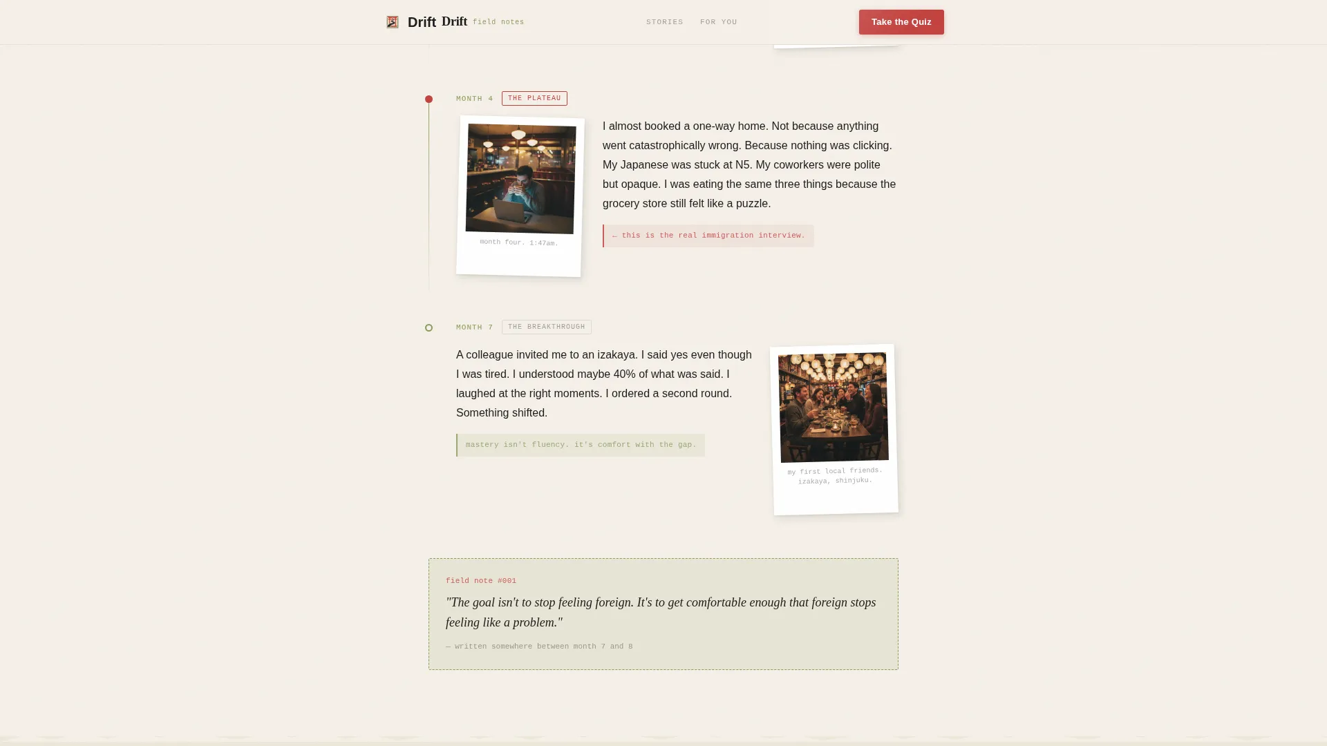 Expat Blog Landing Page Template | Atelier Studio