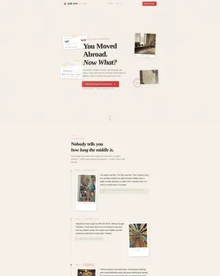Expat Blog Landing Page Template | Atelier Studio