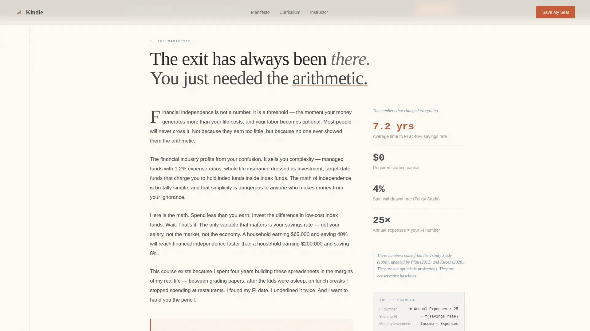 FIRE Course Waitlist Landing Page Template