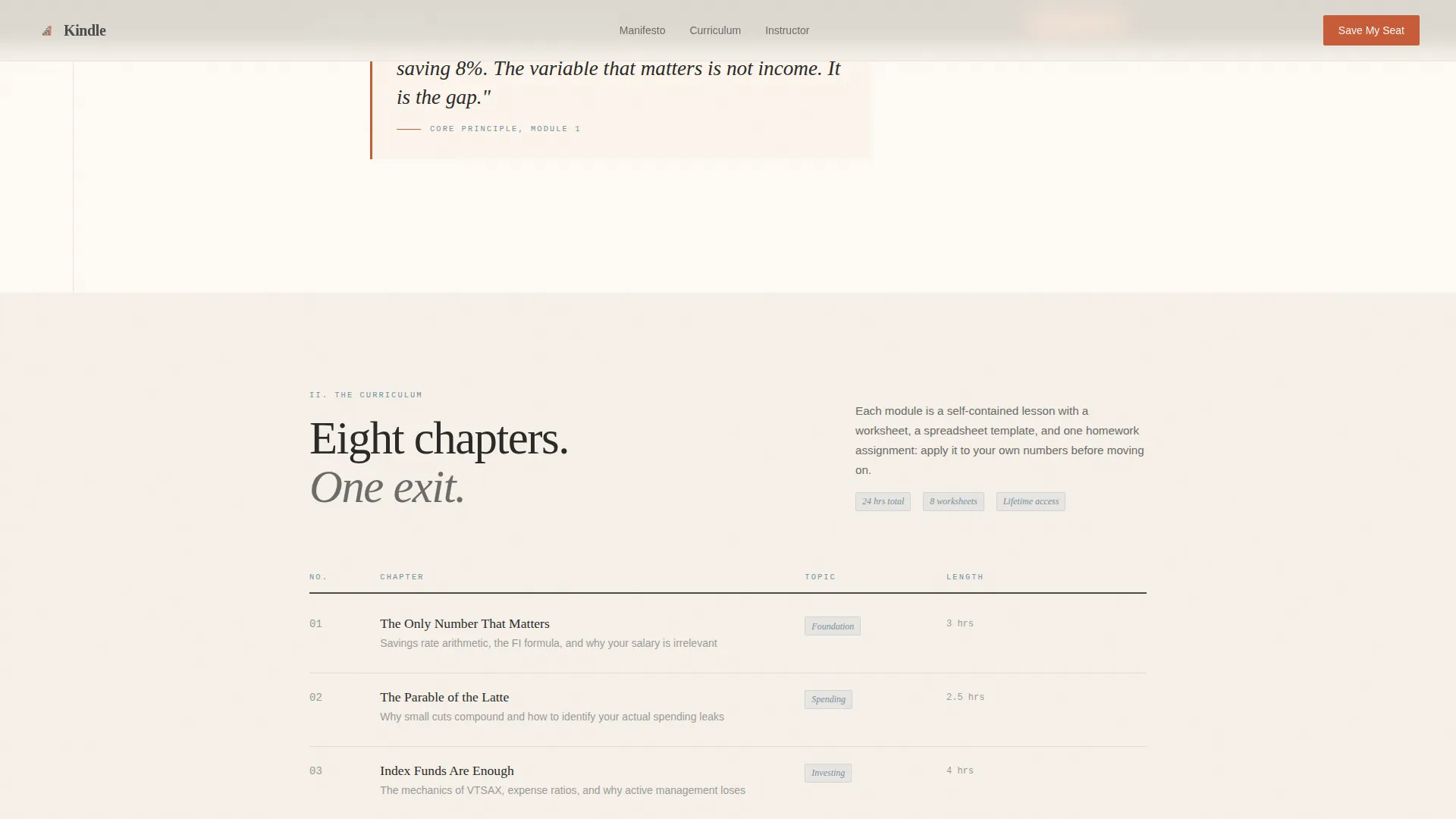 FIRE Course Waitlist Landing Page Template