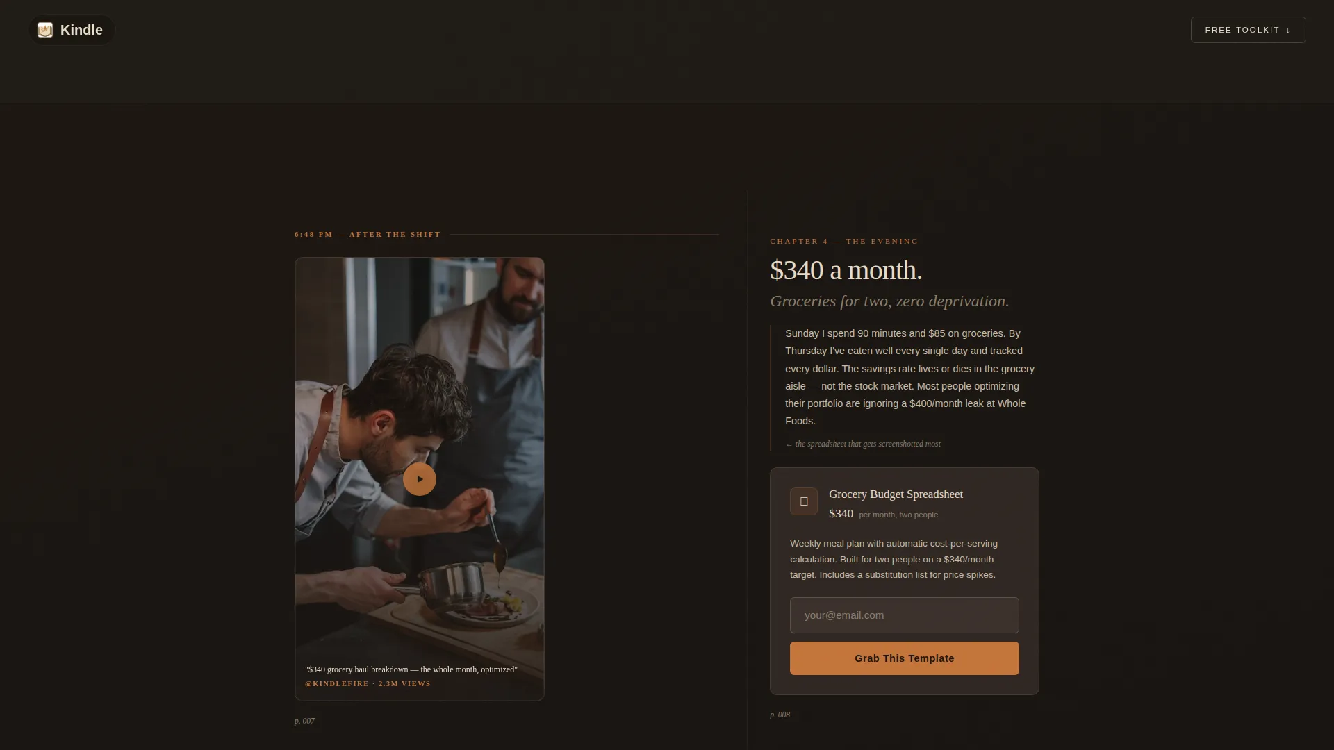 FIRE TikTok Landing Page Template | Warm Artisan