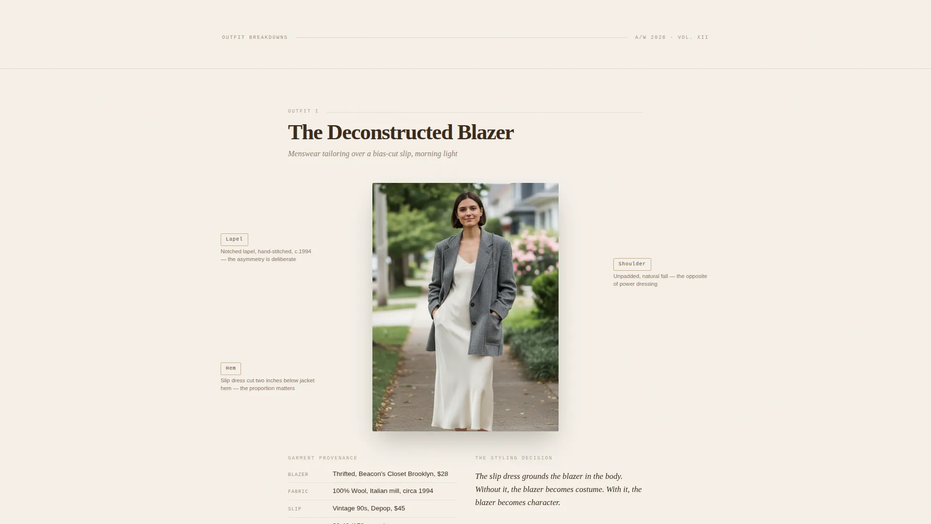 Timeless Fashion Editorial Landing Page Template