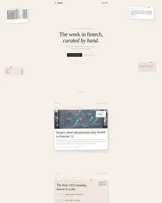 Fintech Newsletter Landing Page Template