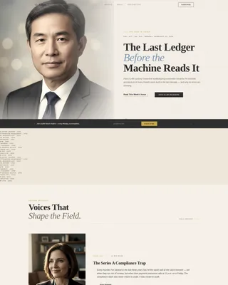 Heritage Fintech Newsletter Landing Page Template