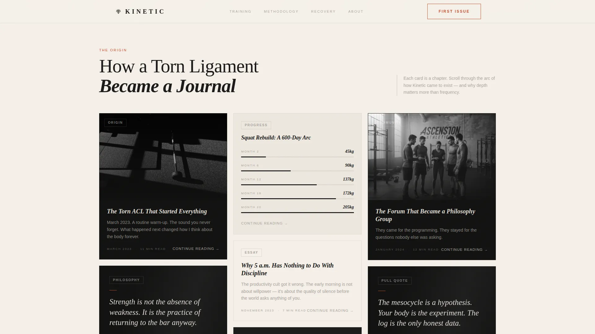 Fitness & Exercise Blog Landing Page Template