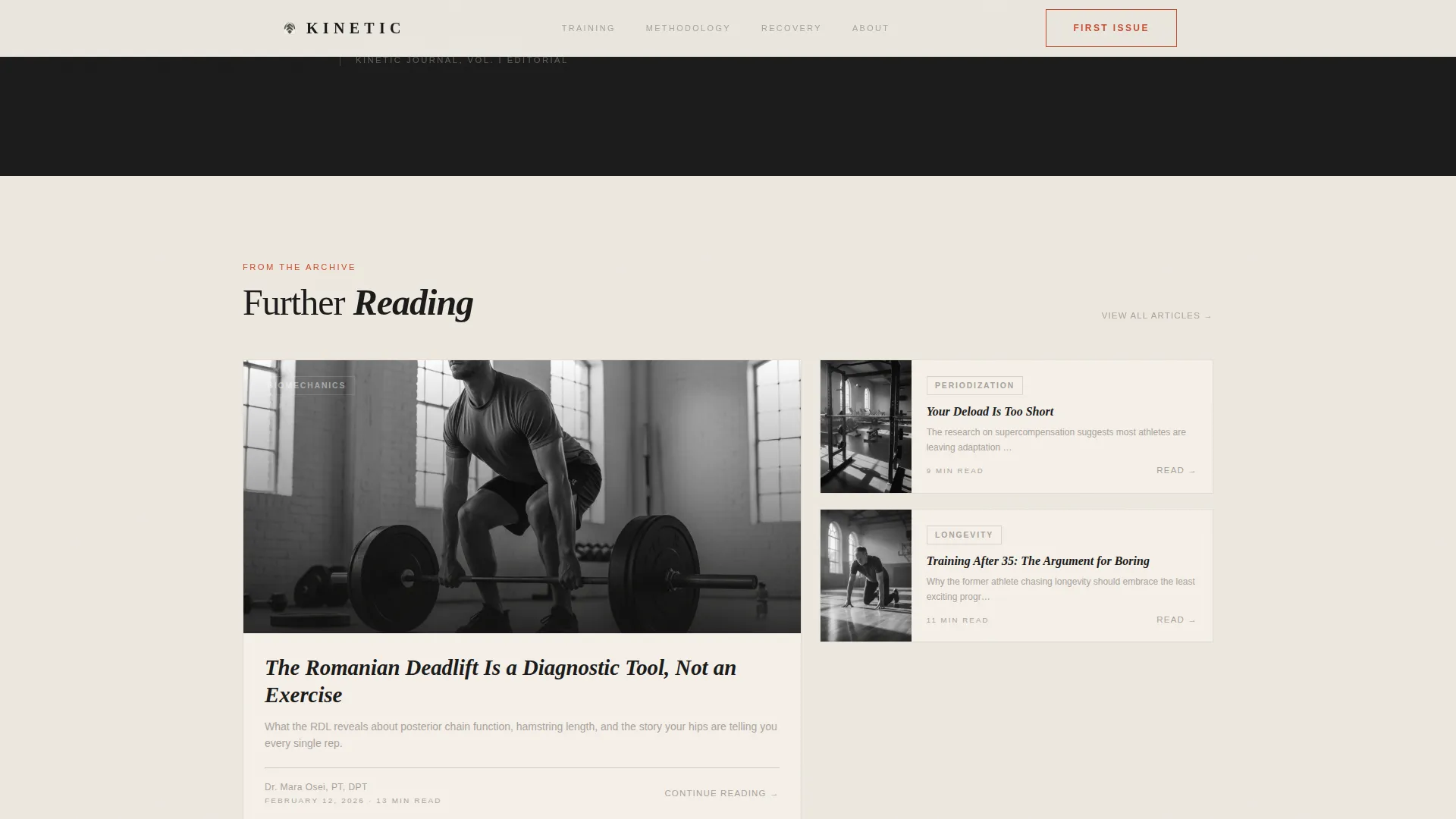 Fitness & Exercise Blog Landing Page Template