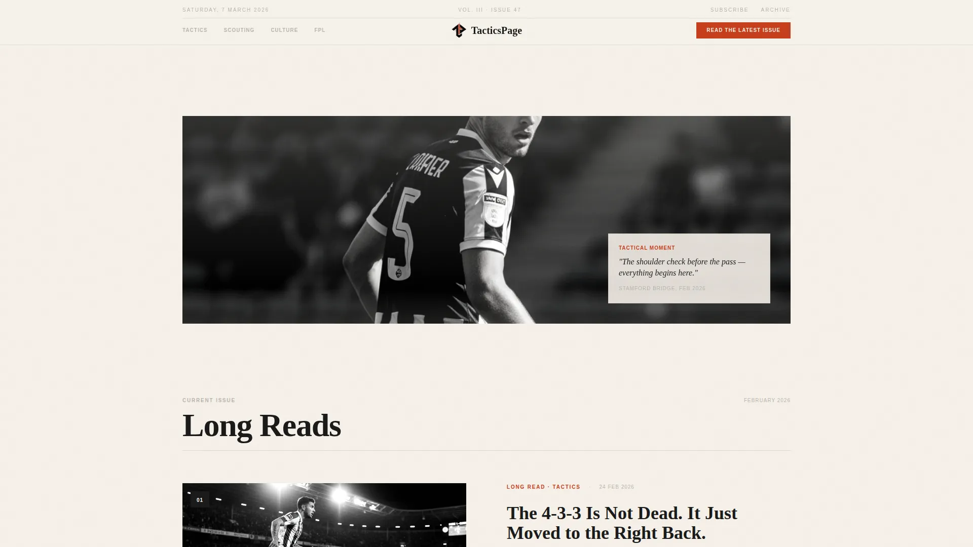Local Sports Blog Blog & Content Website Template